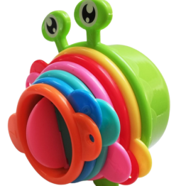 Piramidka z kubeczków klocki edukacyjne wieża układanka