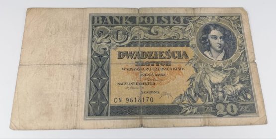 Stary Banknot Polska 20 zł 1931 II RP