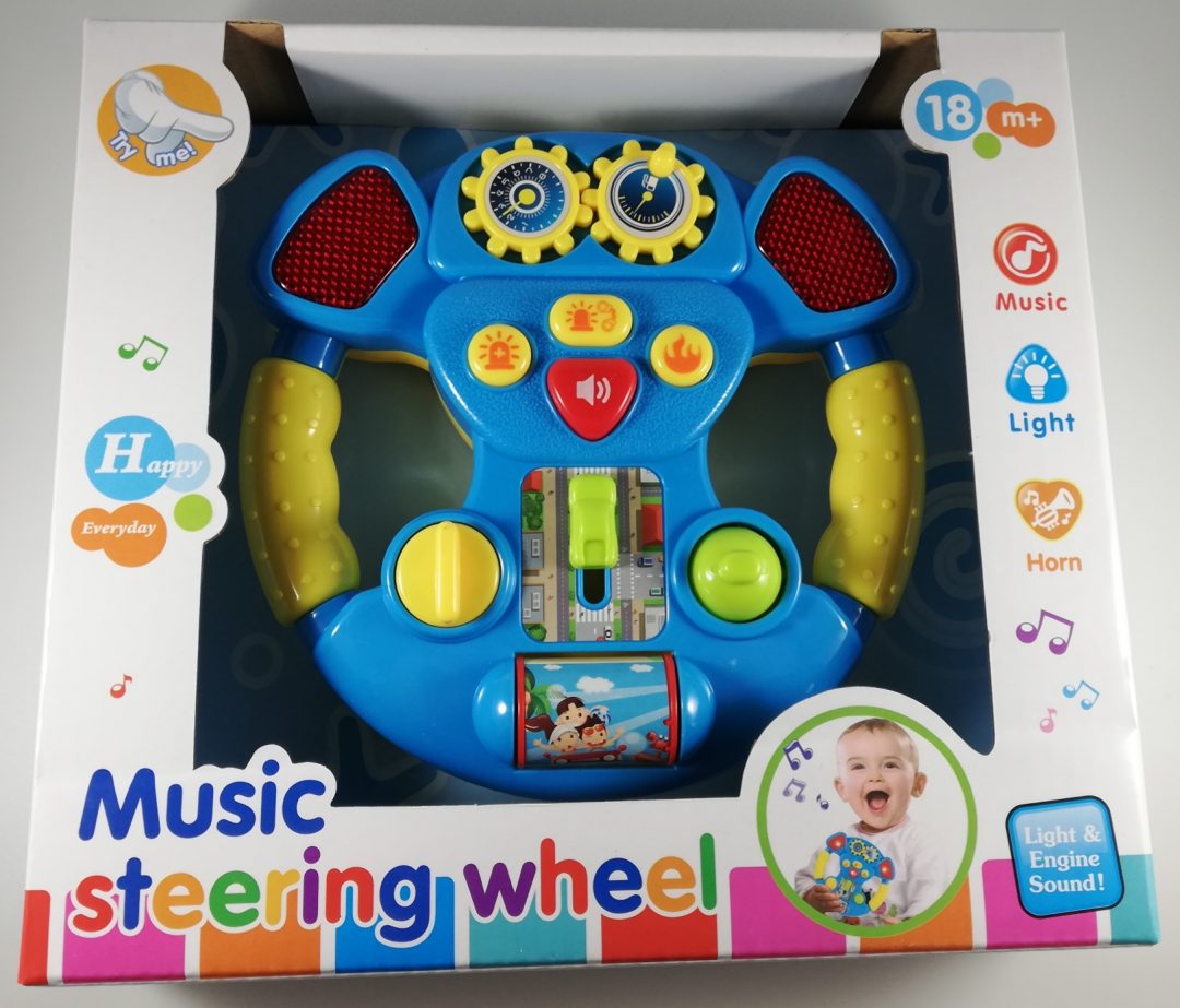 Kierownica Interaktywna muzyczna edukacyjna dla dzieci Interaktives Lenkrad für pädagogische Musik für Kinder Interactive steering wheel for educational music for children