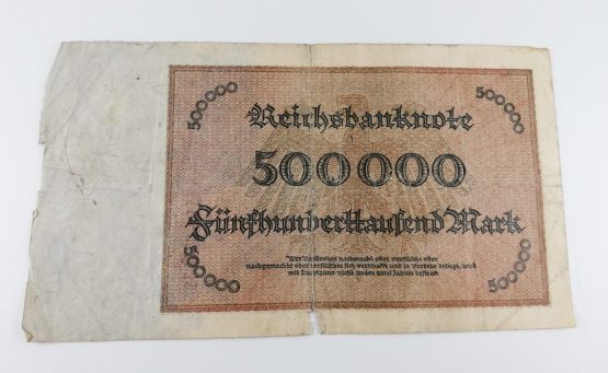 Stary Banknot Niemcy 500000 marek 1923 - obrazek 2