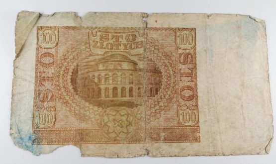 Stary Banknot kolekcjonerski Polska 100 zł 1940 RP - obrazek 2