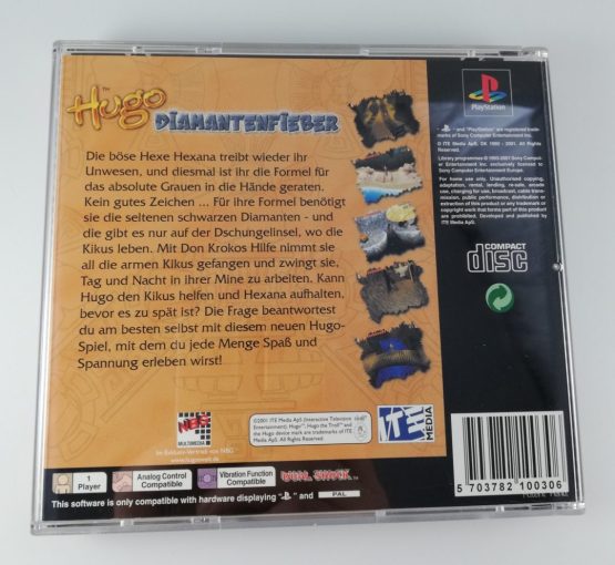 Stara gra kolekcjonerska na konsole PlayStation 1 Hugo Diamantenfieber ps1 psx - obrazek 4