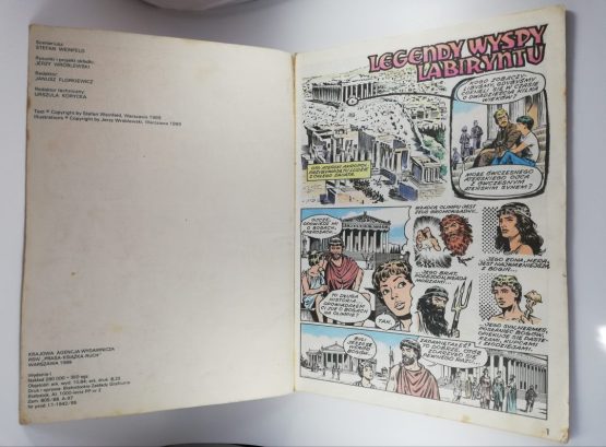 Stary komiks kolekcjonerski Legendy Wyspy Labiryntu 1989 PRL - obrazek 7