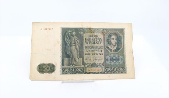 Stary Banknot kolekcjonerski Polska 50 zł 1941