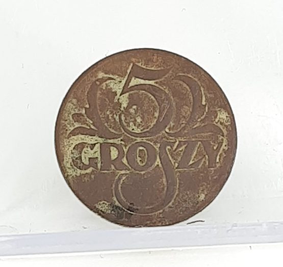 Stara moneta kolekcjonerska 5 groszy chyba 1923 Polska