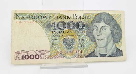 Stary Banknot kolekcjonerski Polska 1000 zł 1982 - obrazek 2