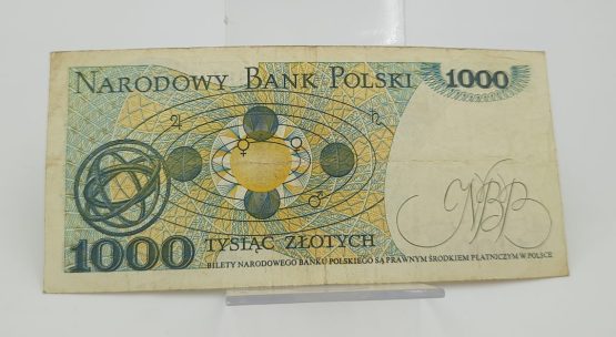 Stary Banknot kolekcjonerski Polska 1000 zł 1982 - obrazek 3