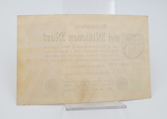 Stary Banknot Niemcy 2 miliony marek 1923 - obrazek 3