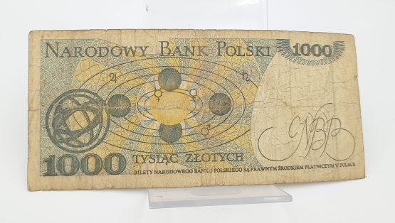 Stary Banknot kolekcjonerski Polska 1000 zł 1982 - obrazek 3