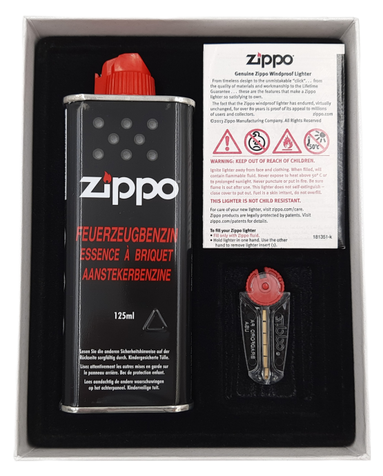 Zestaw upominkowy zapalniczka zippo benzyna kamienie prezent upominek - obrazek 10