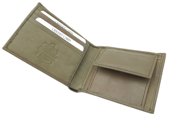Zestaw upominkowy męski elegancki portfel brelok etui skórzany - obrazek 7