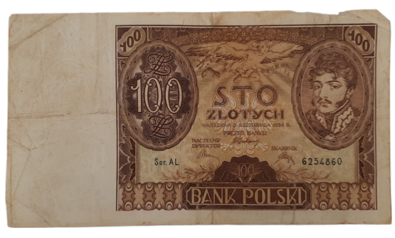 Stary Banknot kolekcjonerski Polska 100 zł 1934