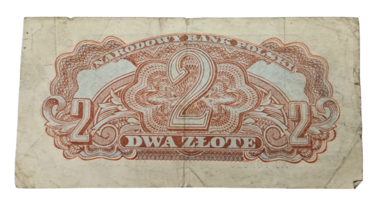 Stary Banknot kolekcjonerski Polska 2 zł 1944