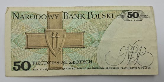 Stary Banknot kolekcjonerski Polska 50 zł 1988 - obrazek 2