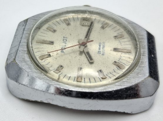Stary zegarek mechaniczny kolekcjonerski Poljot automat - obrazek 5