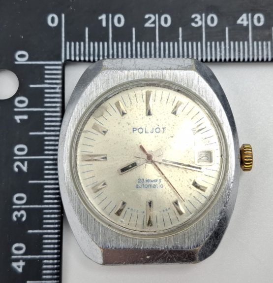 Stary zegarek mechaniczny kolekcjonerski Poljot automat - obrazek 8