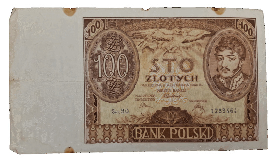 Stary Banknot kolekcjonerski Polska 100 zł 1934