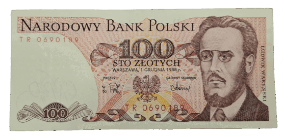 Stary Banknot kolekcjonerski Polska 100 zł 1988