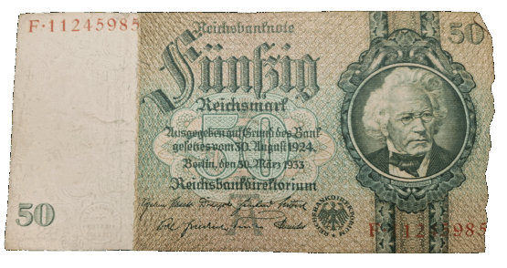 Stary Banknot kolekcjonerski Niemcy 50 marek 1933