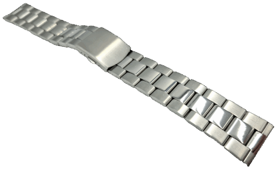 Bransoleta bransoletka do zegarka elegancka 22 mm stal nierdzewna - obrazek 2