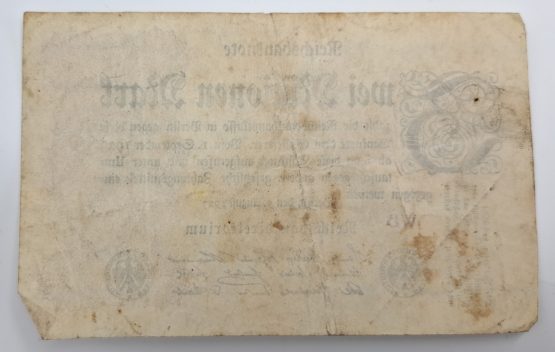 Stary Banknot Niemcy 1 milion marek 1923 - obrazek 3